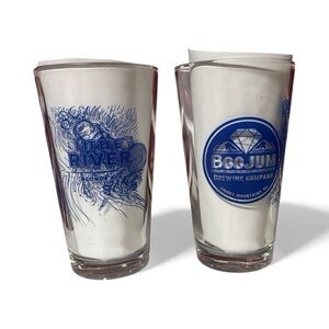 Boojum Brewing Company Pint Glasses Set of 2 Little River Blonde Ale 16 oz NC